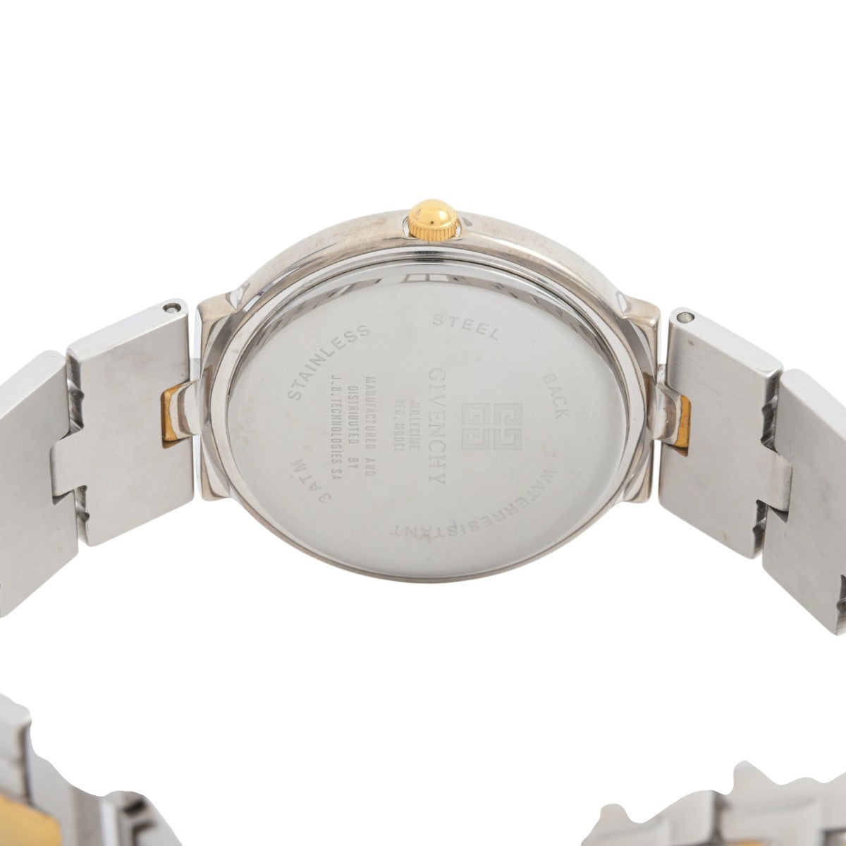 Round Logo Face Watch Quartz Navy