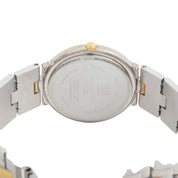 Round Logo Face Watch Quartz Navy