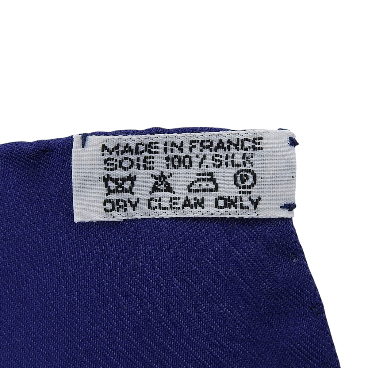 Carré 90 Selles à Housse Pattern Scarf Navy/White