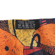 Chacun Fait Son Nid Twilly Orange/Navy/Multi