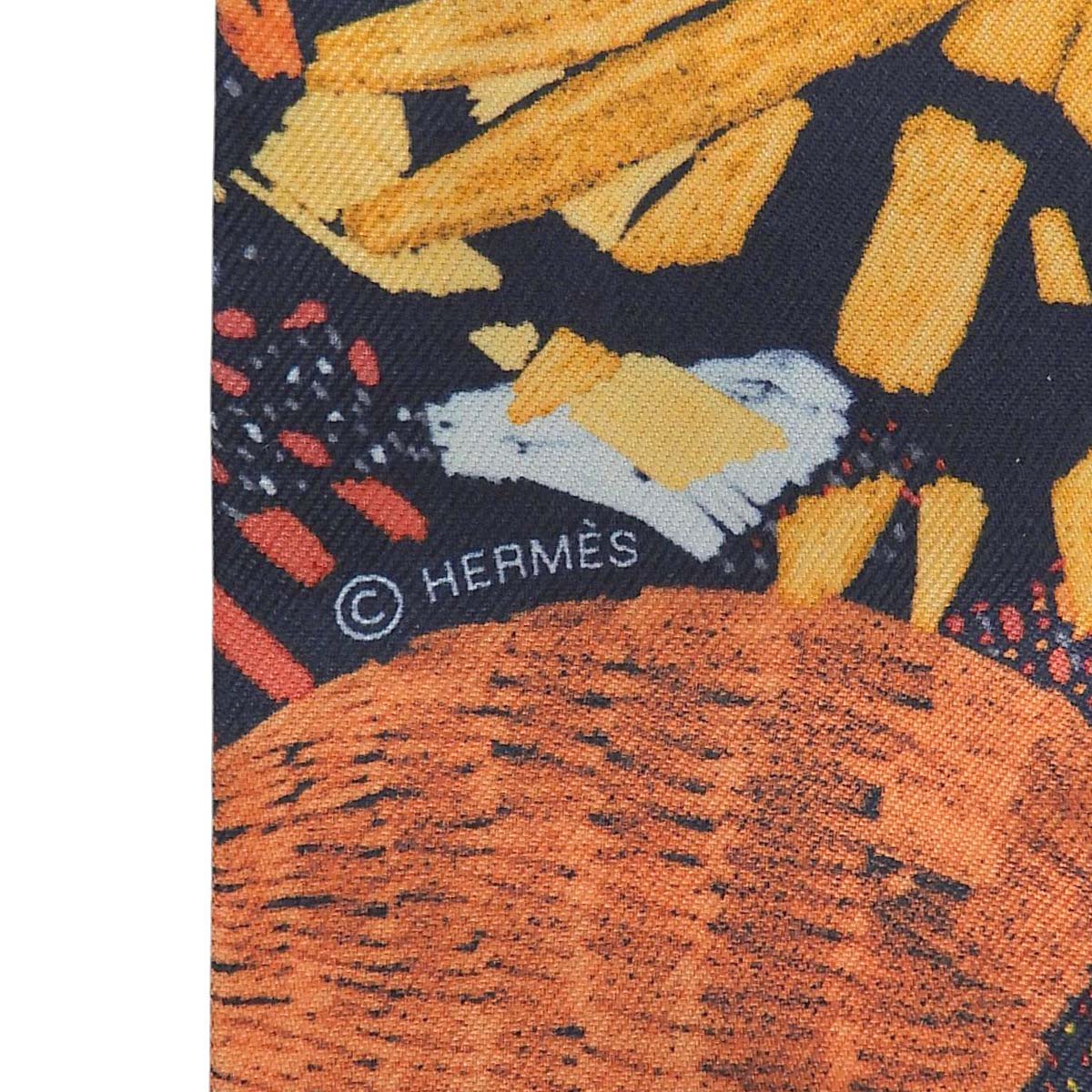 Chacun Fait Son Nid Twilly Orange/Navy/Multi