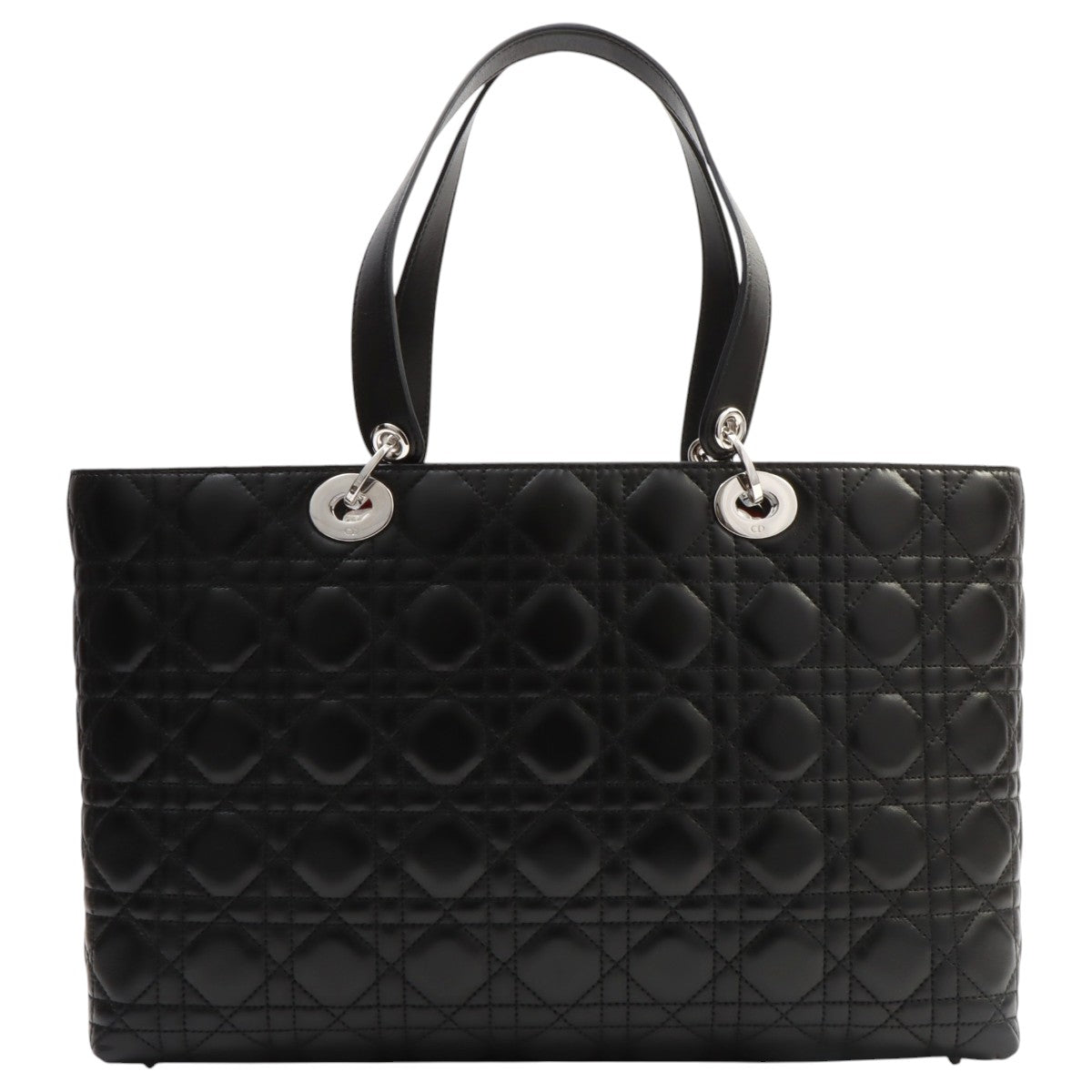 Canage Stitch Logo Charm Tote Bag Black