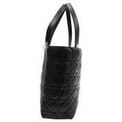 Canage Stitch Logo Charm Tote Bag Black