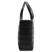 Canage Stitch Logo Charm Tote Bag Black