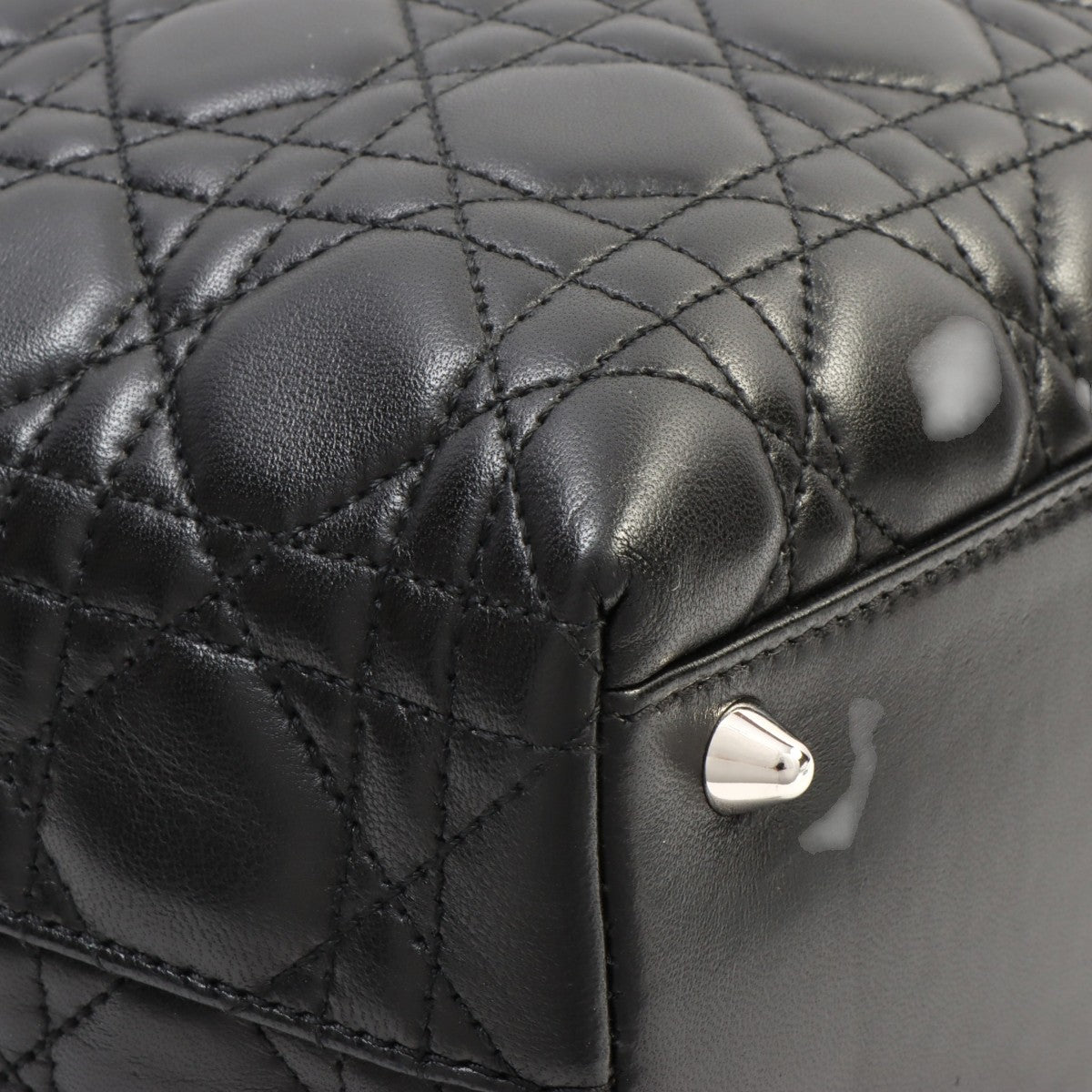 Canage Stitch Logo Charm Tote Bag Black