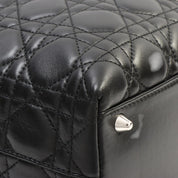 Canage Stitch Logo Charm Tote Bag Black