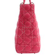 Lady Dior Cannage Stitch 2-Way Bag L Pink