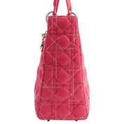 Lady Dior Cannage Stitch 2-Way Bag L Pink
