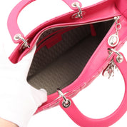 Lady Dior Cannage Stitch 2-Way Bag L Pink