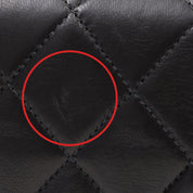 Circa 2004 Matelassé Full Flap Mini, Black