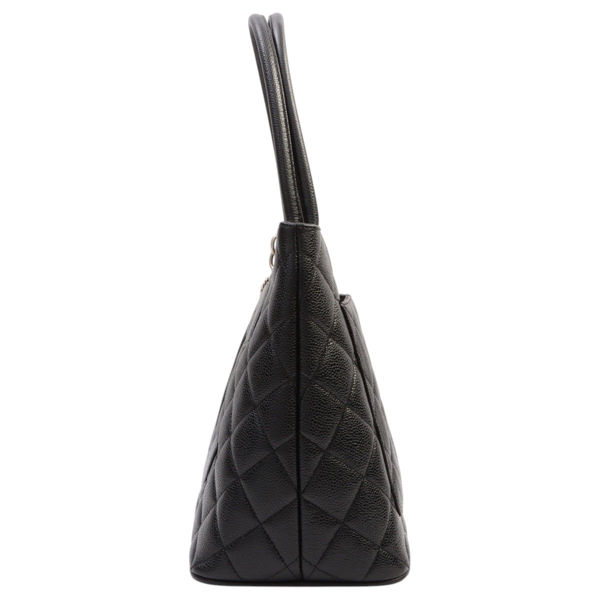 Circa 2000 Caviar Skin CC Mark Stitch Reissue Tote Bag Black