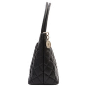 Circa 2000 Caviar Skin CC Mark Stitch Reissue Tote Bag Black