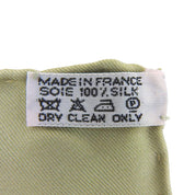 カレ90 LE MONDE EST VASTEスカーフ グリーン/アイボリー