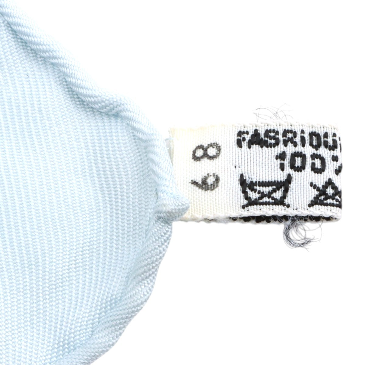 Carré 90 BRIDES de GALA Patterned Scarf Light Blue/White