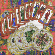 カレ90 LE TAROTパターンスカーフ ネイビー/マルチ