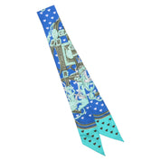 Brides de Gala Love Pattern Twilly Blue/Green