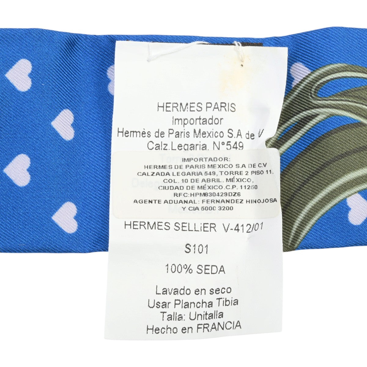 Brides de Gala Love Pattern Twilly Blue/Green