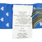 Brides de Gala Love Pattern Twilly Blue/Green
