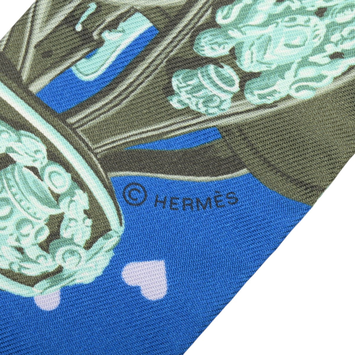 Brides de Gala Love Pattern Twilly Blue/Green