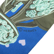 Brides de Gala Love Pattern Twilly Blue/Green