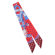 Brides de Gala Love Pattern Twilly Red/Blue/Bordeaux