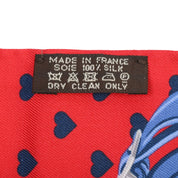 Brides de Gala Love Pattern Twilly Red/Blue/Bordeaux