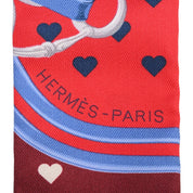 Brides de Gala Love Pattern Twilly Red/Blue/Bordeaux