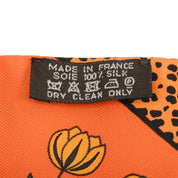 Les Leopards Pattern Twilly Orange