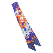 Brides de Gala Love Pattern Twilly Ultra Violet/Orange/Marine