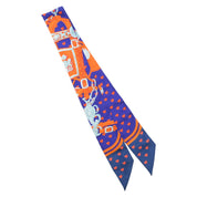 Brides de Gala Love Pattern Twilly Ultra Violet/Orange/Marine