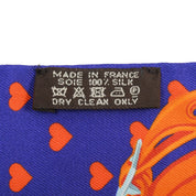 Brides de Gala Love Pattern Twilly Ultra Violet/Orange/Marine