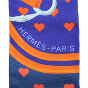 Brides de Gala Love Pattern Twilly Ultra Violet/Orange/Marine
