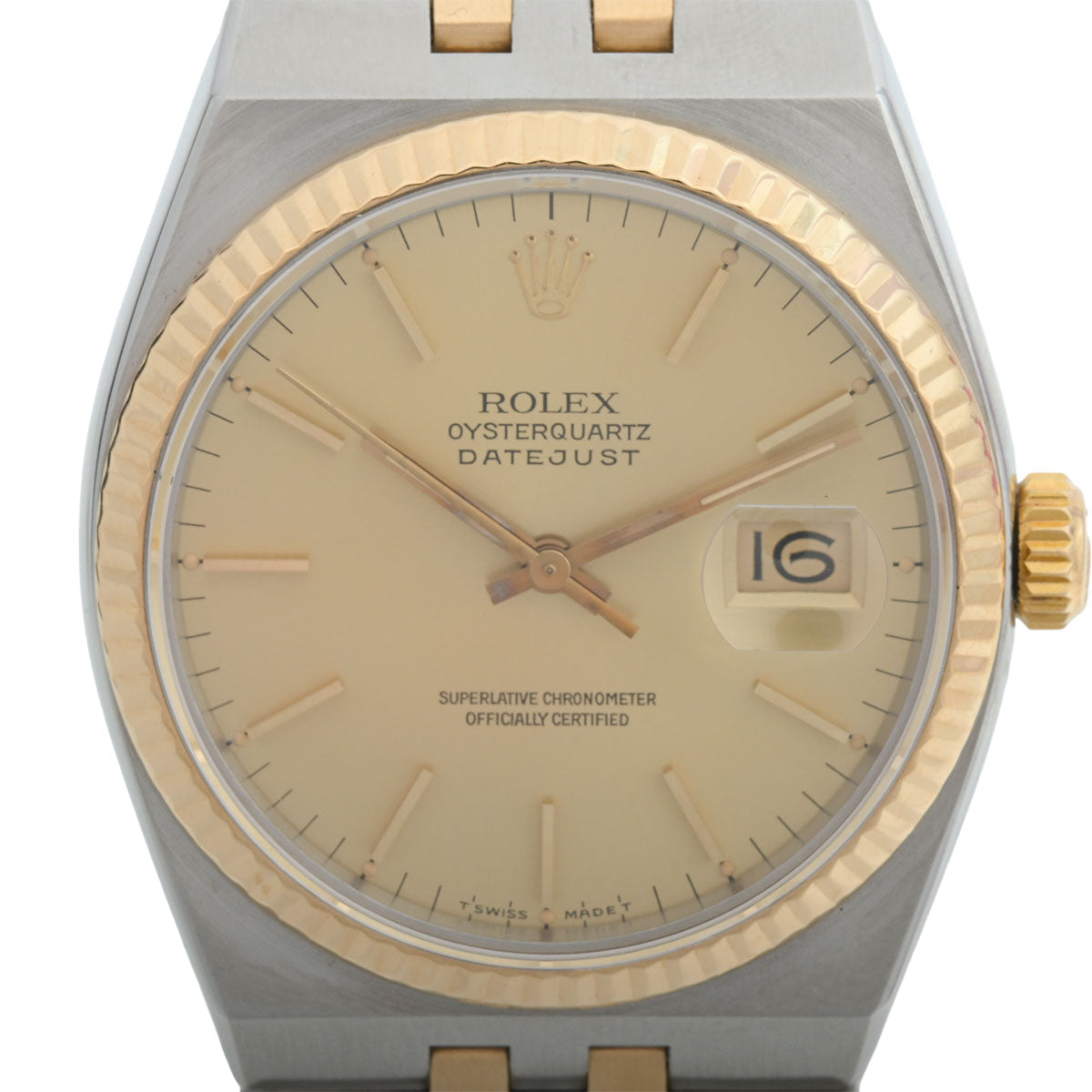 Oysterquartz Datejust 36mm 17013 Quartz Champagne