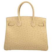 2015 Birkin 30 Ostriches, Porcine Skin Lining
