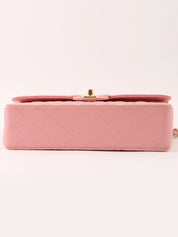 2004 Caviar Skin Classic Flap Chain Bag 25cm Pink