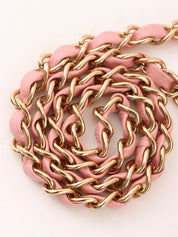 2004 Caviar Skin Classic Flap Chain Bag 25cm Pink