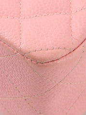 2004 Caviar Skin Classic Flap Chain Bag 25cm Pink