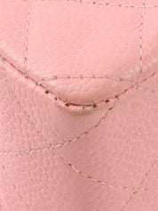 2004 Caviar Skin Classic Flap Chain Bag 25cm Pink