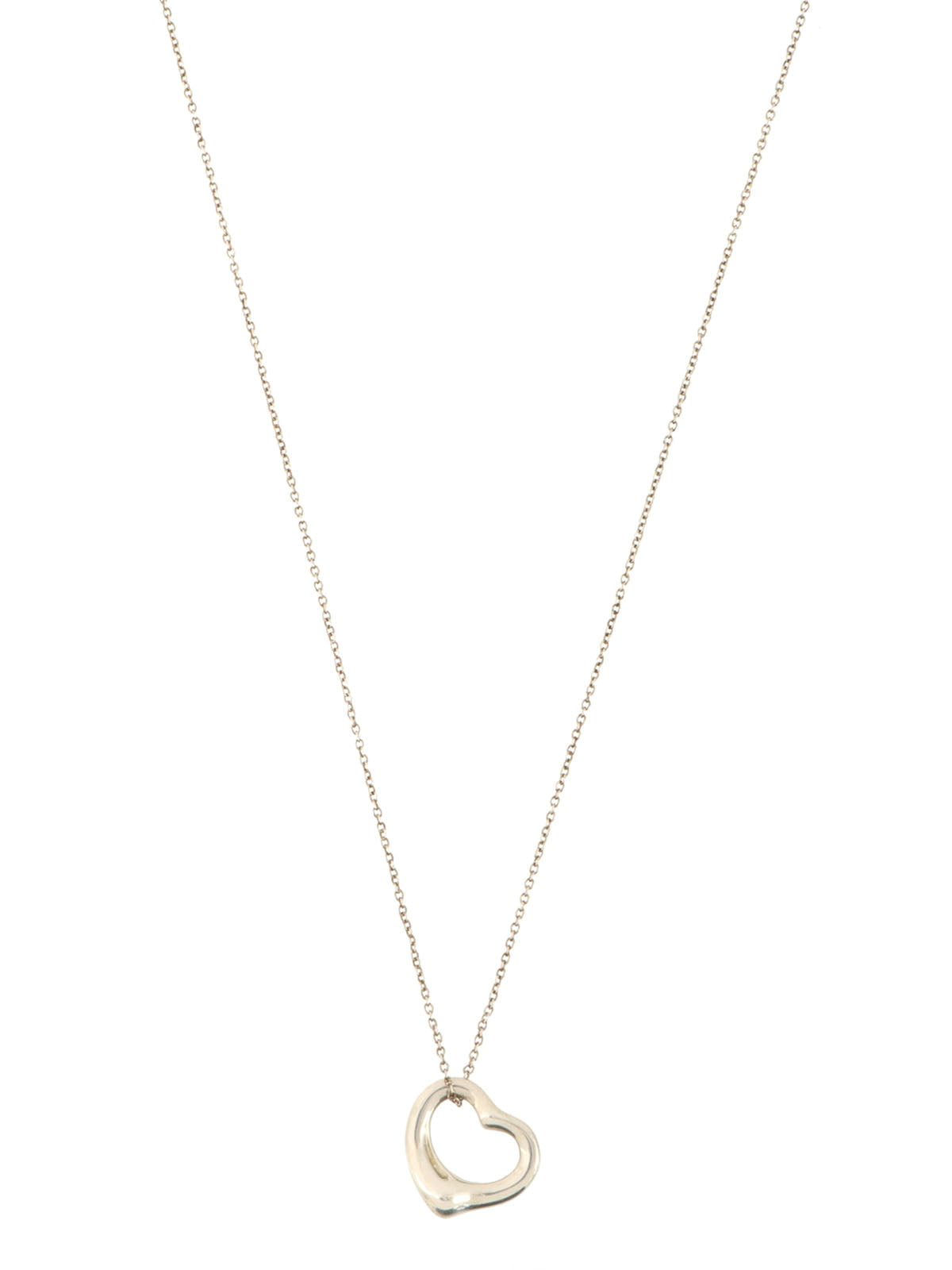 925 Open Heart Necklace Silver