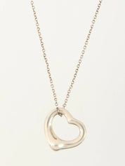 925 Open Heart Necklace Silver