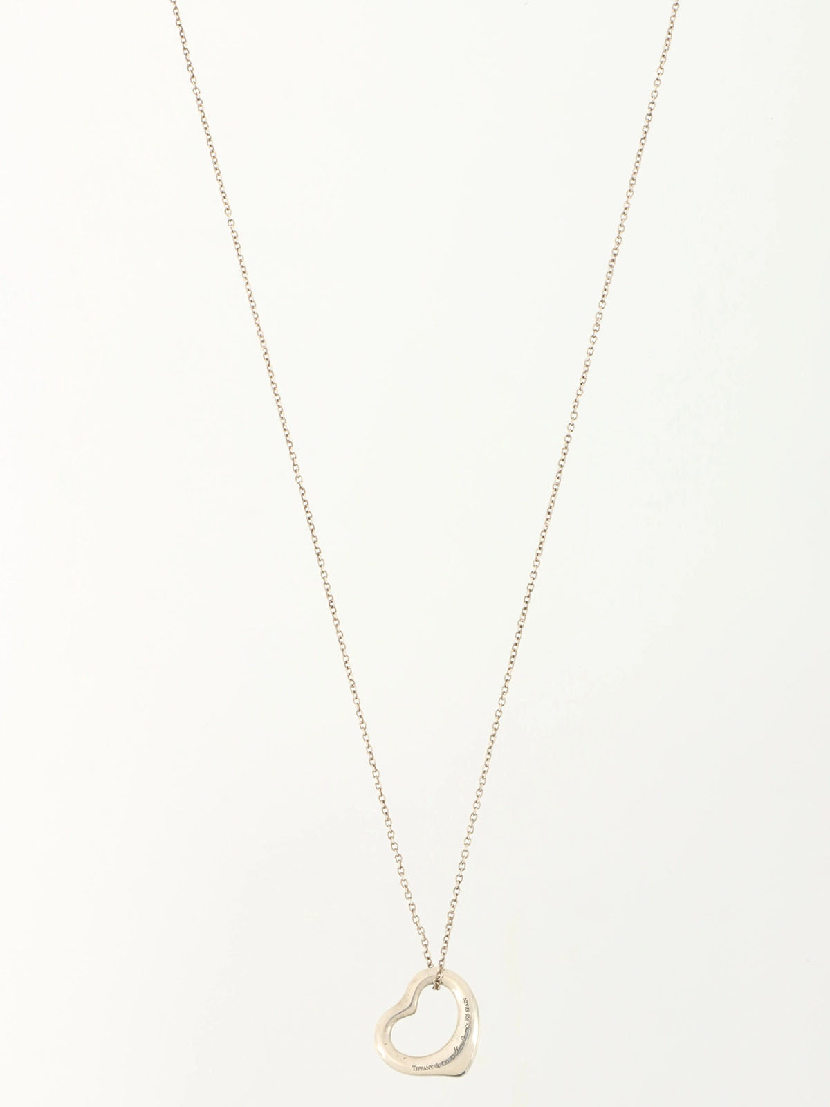 925 Open Heart Necklace Silver