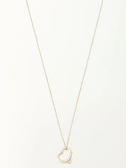 925 Open Heart Necklace Silver