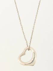 925 Open Heart Necklace Silver