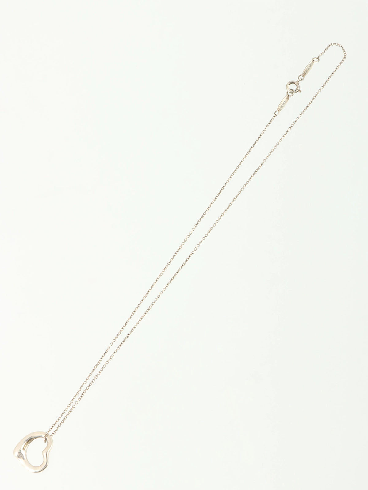925 Open Heart Necklace Silver