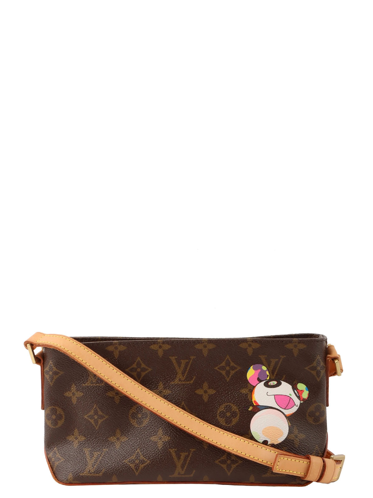 2004 Canvas Monogram Panda Trouser Bag, Brown