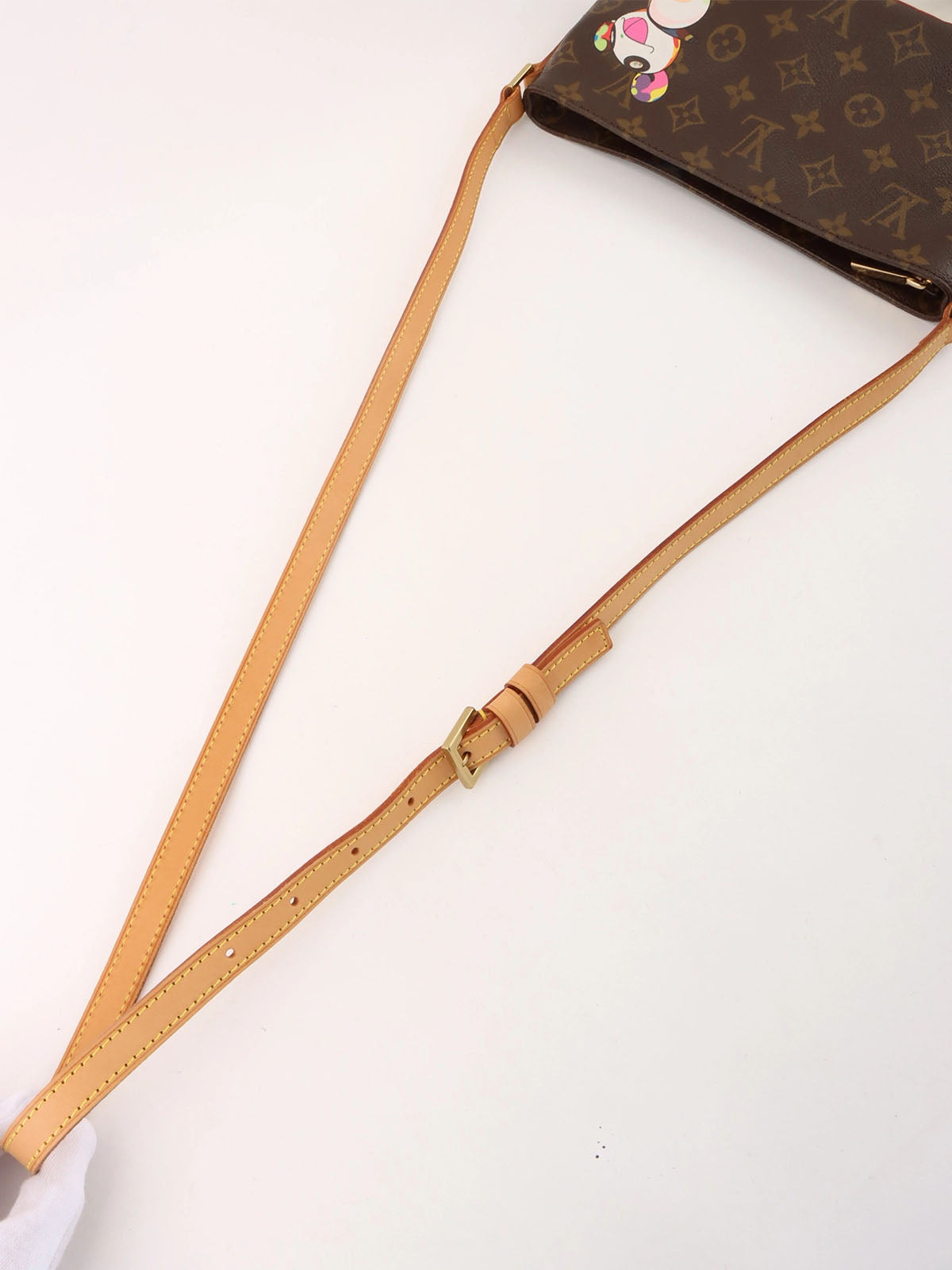 2004 Canvas Monogram Panda Trouser Bag, Brown
