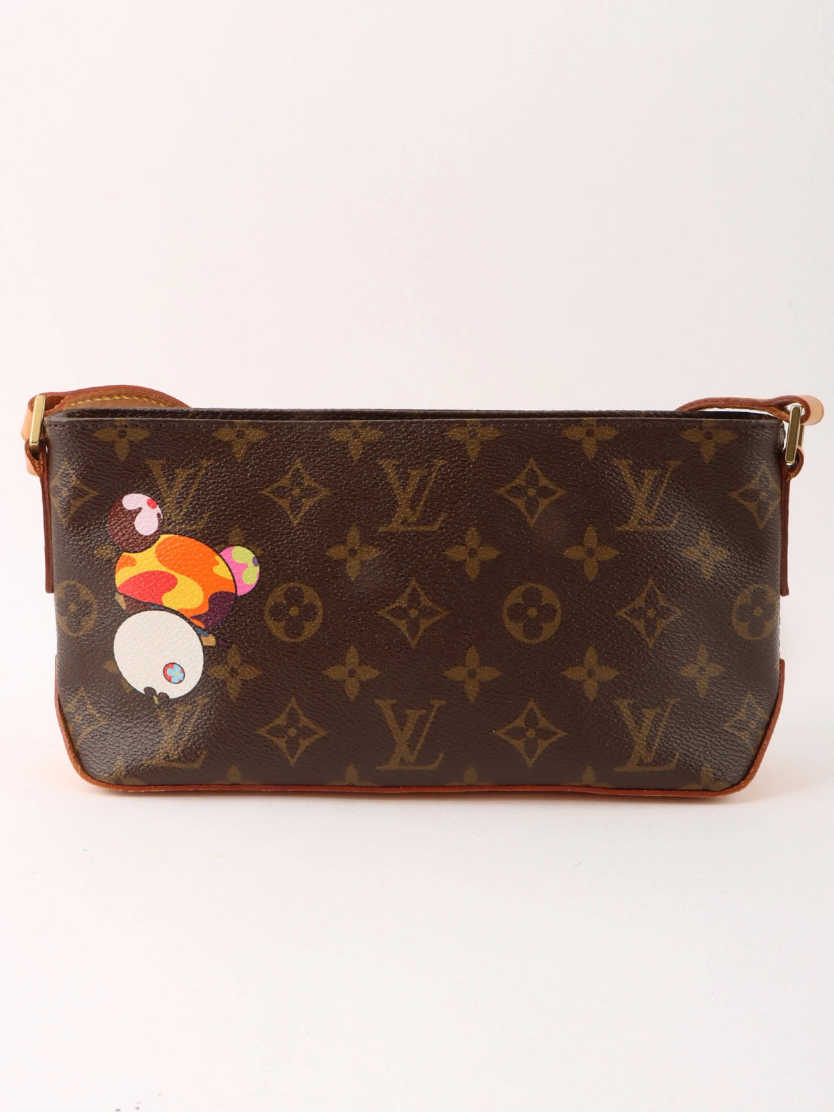 2004 Canvas Monogram Panda Trouser Bag, Brown
