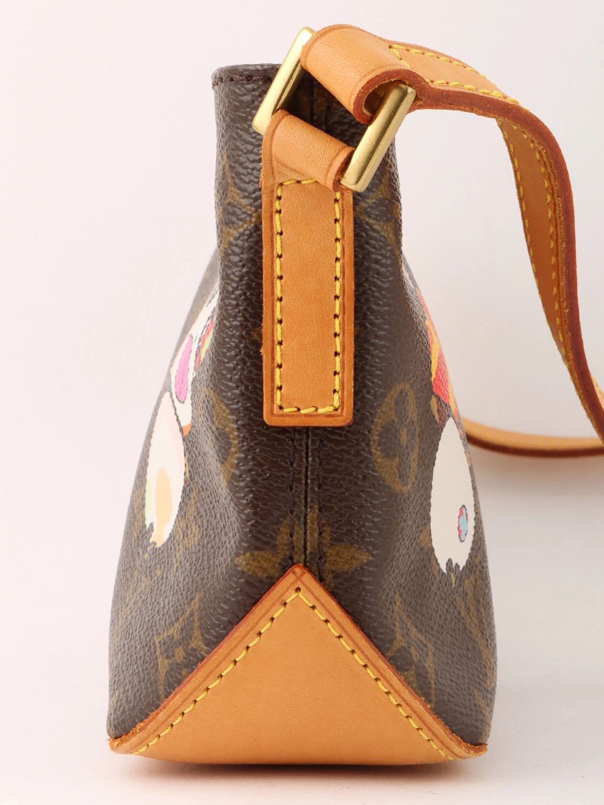 2004 Canvas Monogram Panda Trouser Bag, Brown