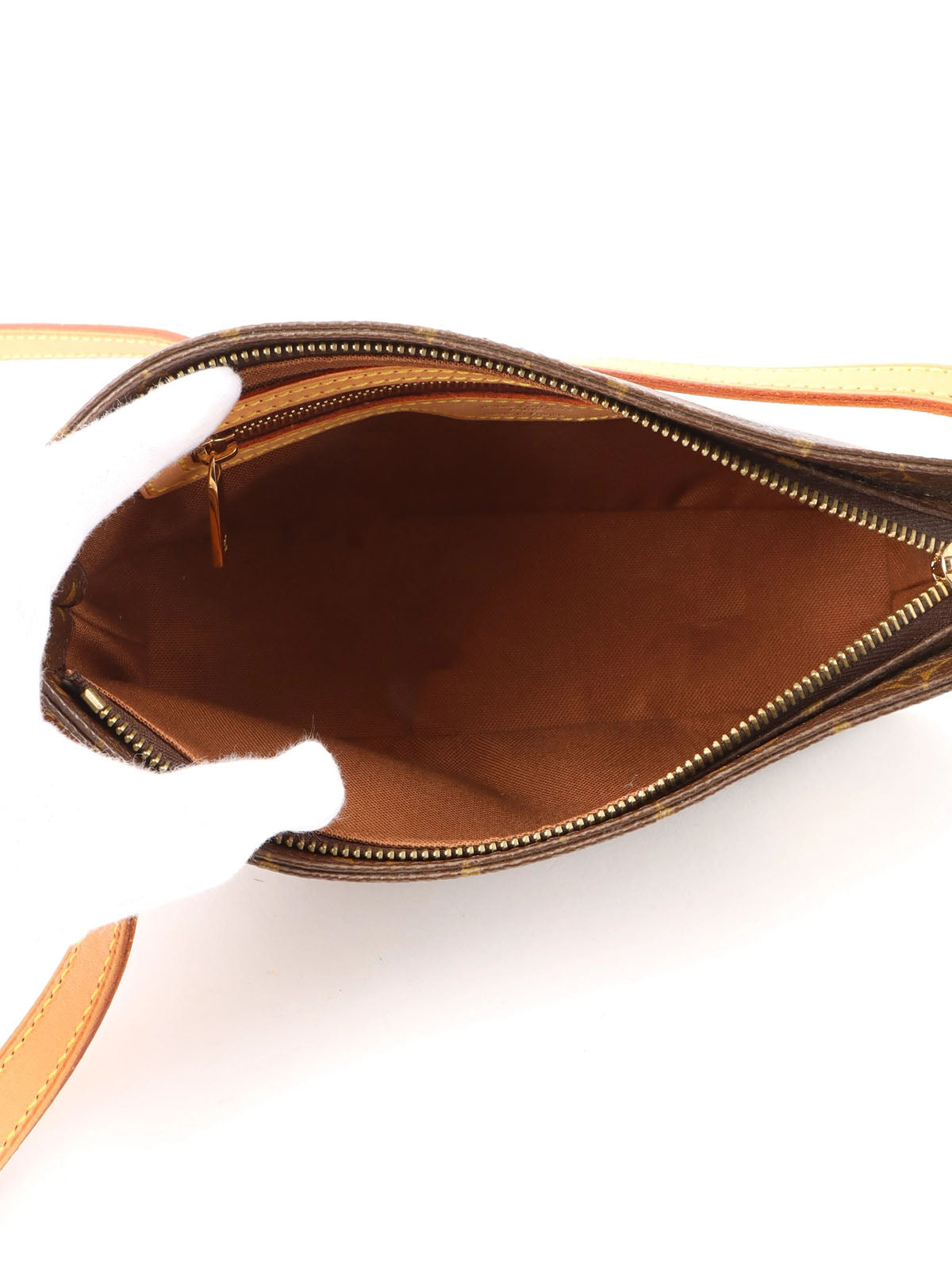 2004 Canvas Monogram Panda Trouser Bag, Brown