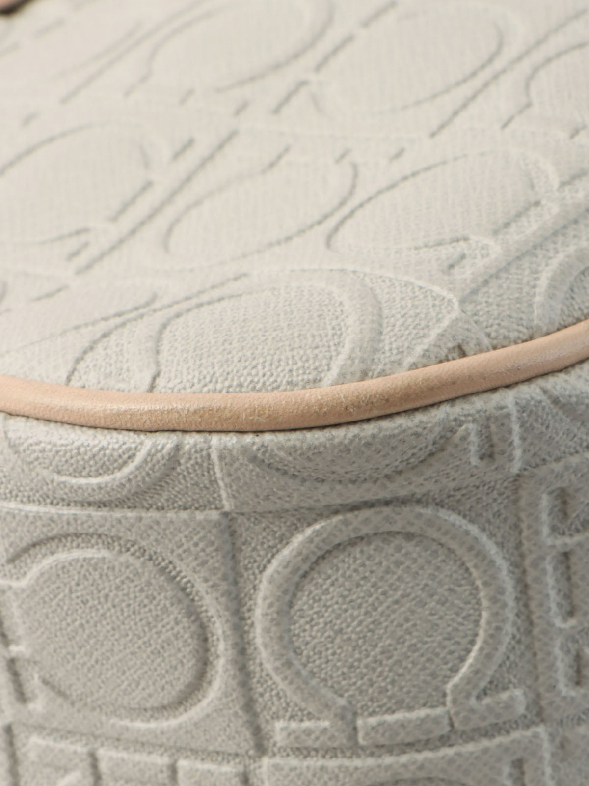 ガンチーニパターンショルダーバッグ グレー/ベージュ